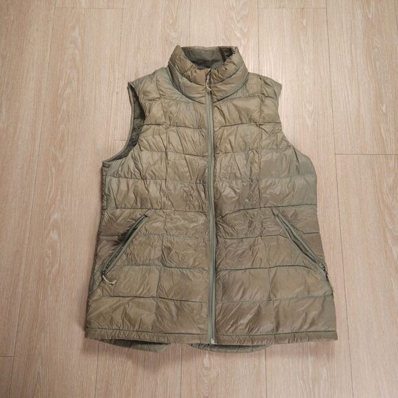 REI CO-OP 650 Down Puffer Vest Women's Large Green Packable Outdoor Hiking - Picture 1 of 10